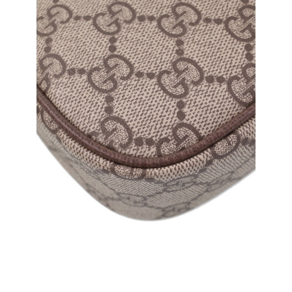 Gucci GG Supreme Ophidia Hobo shoulder bag monogram canvas brown leather - Picture 4 of 5